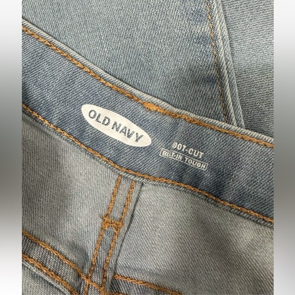 NWT Old Navy Boys Denim Blue Jeans Sz 18 Boot-Cut Adjustable Waist Built Tough - Picture 5 of 10